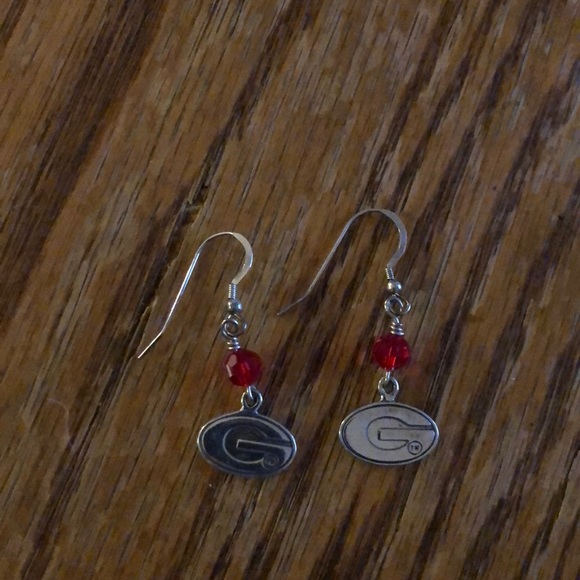 Jewelry - NWOT UGA University of Georgia silver earrings